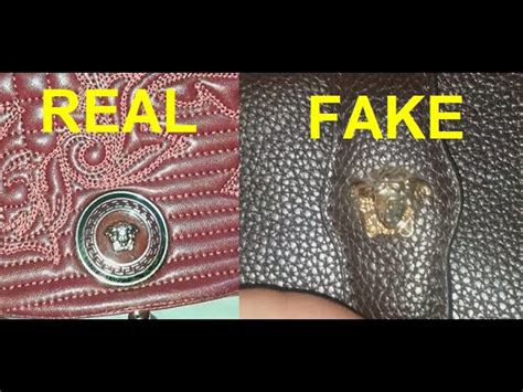 Real vs Fake Versace bag. How to spot counterfeit Gianni .